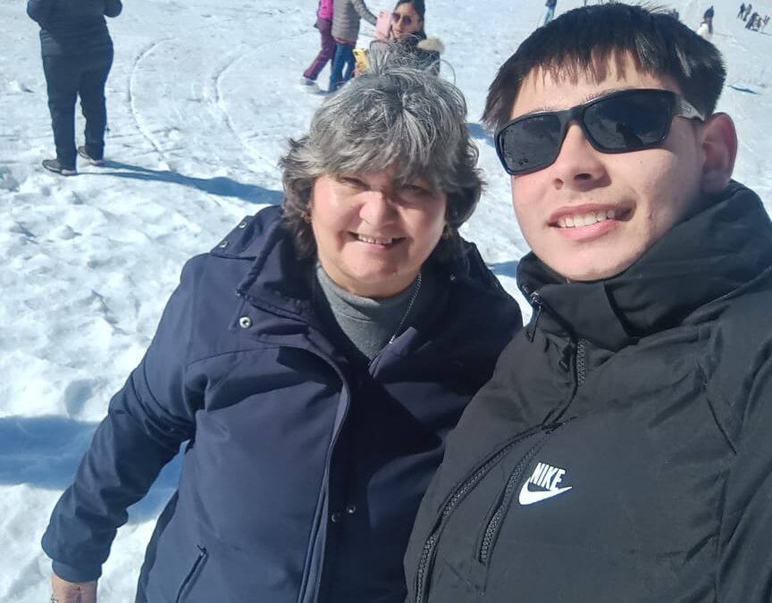 Norma y su paseo en la nieve