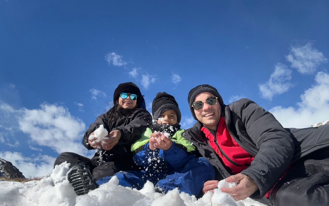 PEDRO Y SU DIA DE NIEVE JUNTO A SU FAMILIA